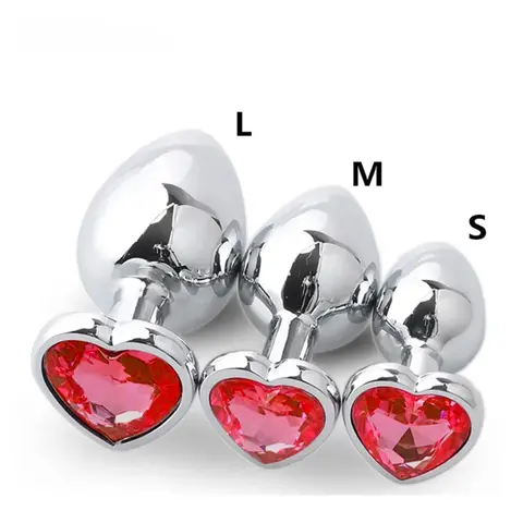 3 Size/set Metal Anal Plug for Women Men Couples Butt Plug Butt Toy Adult Game Masturbator Anal S/M/L Diamond Sex Toy for Adult
