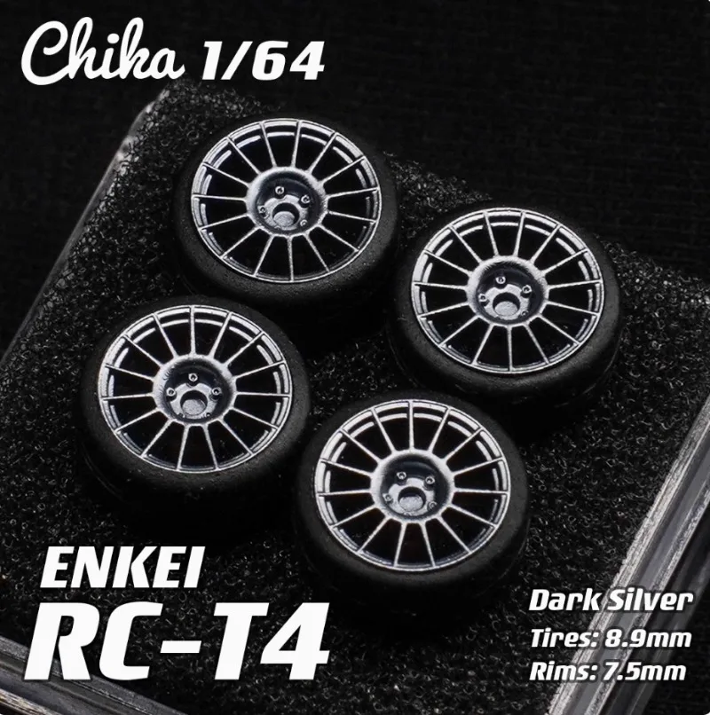 Chika 1/64 Enkei RCT4/ NT03m/Kosei K1 TS 자동차 모델 수정 된 휠 허브 8.9/9.7mm 1:64 정적 모델 자동차 수지에 적합