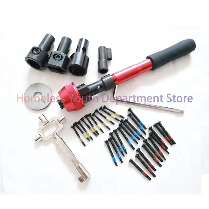 Tool 4 Heads Multifunctional Twist Lock Cylinder Puller Key Pull Opening Euro Universal Lock Pick Set Unlocking