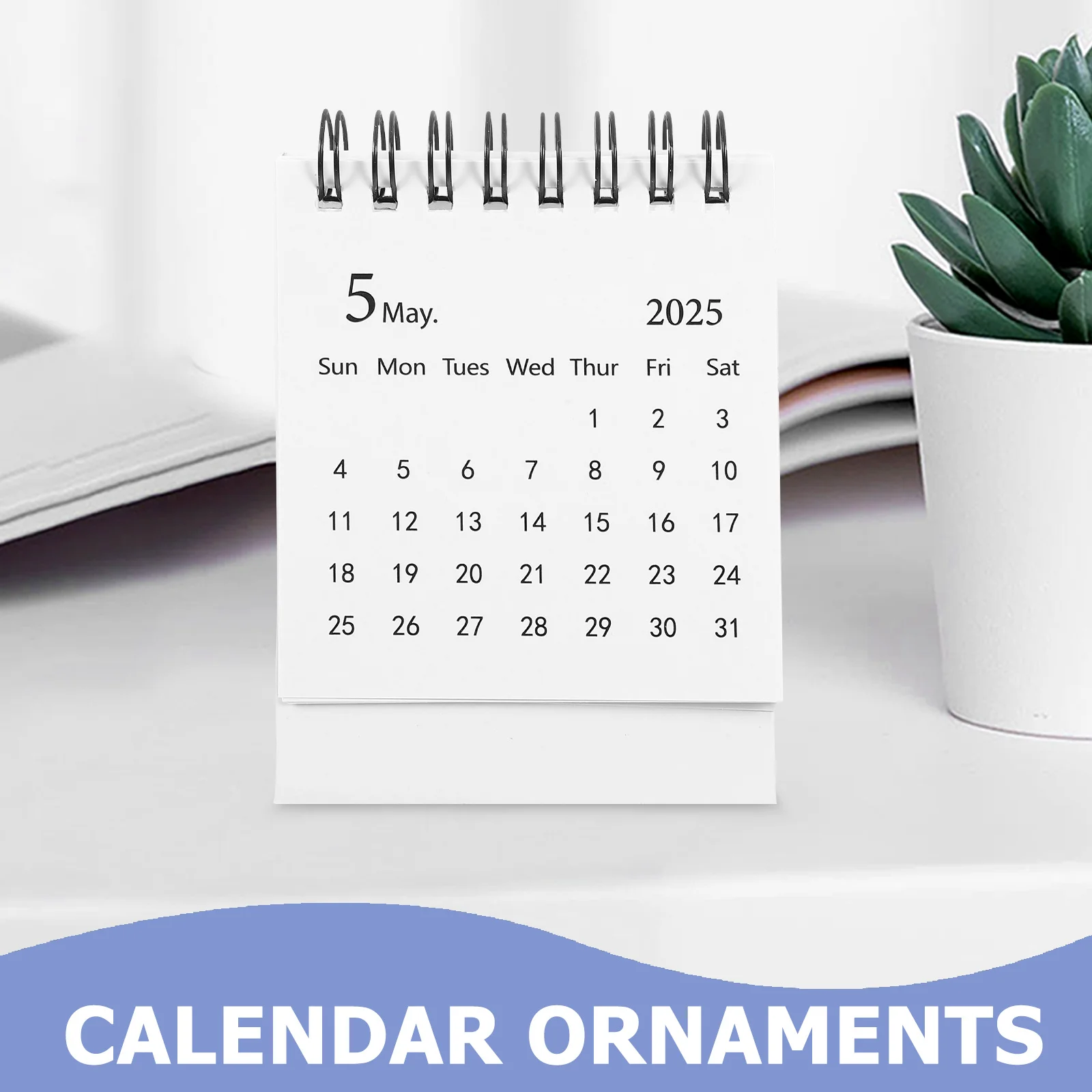 

2025 Cute Mini Desk Calendar Small Flip Calendar for Office Desktop Daily Planner Compact Portable Tabletop Decoration Ornament