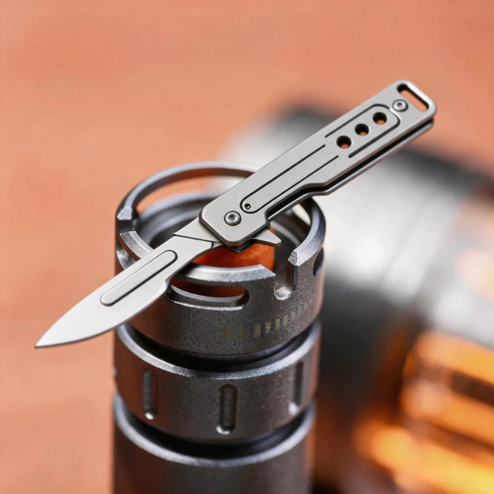 Cuchillo Miniatura de Aleación de Titanio 2026, Superventas, Portátil, para Abrir Paquetes y Entregas Express
