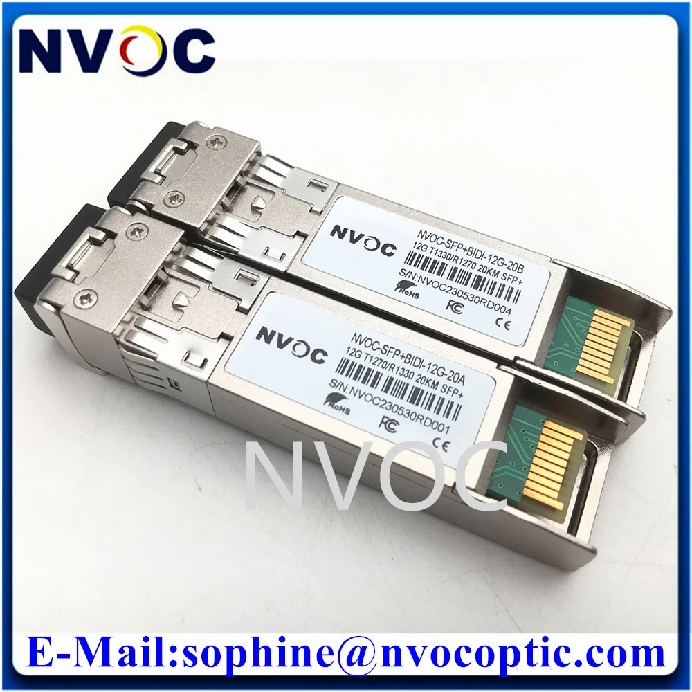 12G Single Mode 1270/1330nm Transmitter One Receiver 10KM 20KM Simplex Transceiver Module,12G BIDI SFP+ SDI to Fiber Converter