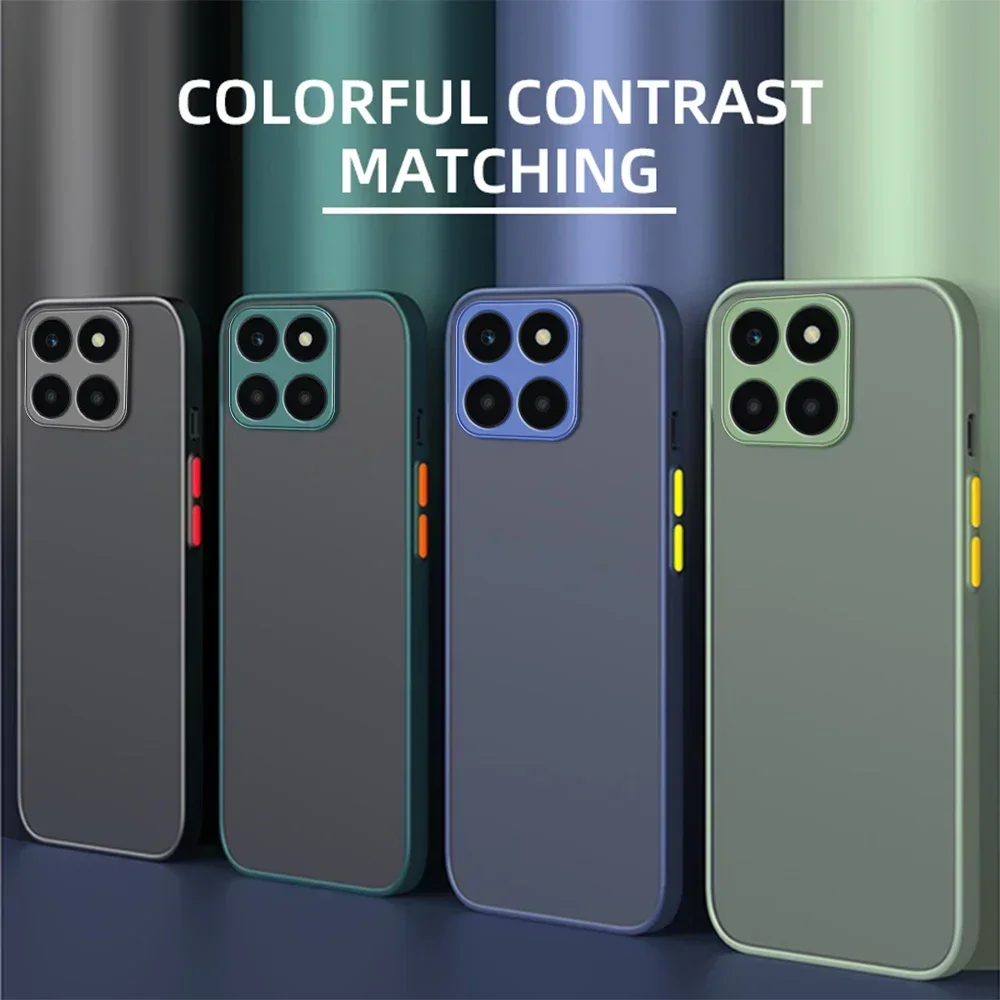 Matte durchscheinende Hartschale für Huawei Honor X8 X9B X9A X6S X6 X8b X8a X6a X6 70 90 Lite, stoßfeste Silikon-Rückseite – Detail 2