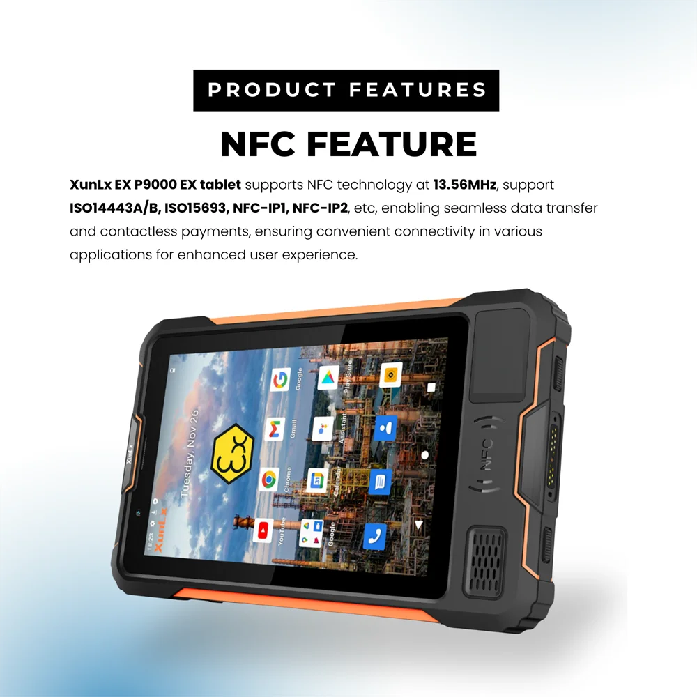 

Intrinsically Safe Tablet Zone 1 ATEX Tablet 8 Inch Ex Proof Waterproof Ip68 8000mAh Android 12 Tablet Pc For Data Organization