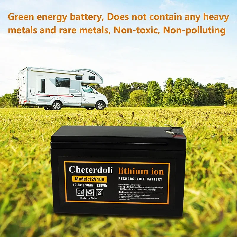 New 18650 3S6P 12V 120Ah Lithium Battery Pack,Built-in 30A BMS,For Solar Energy Electric Vehicle Li-ion Battery+12.6V Charger