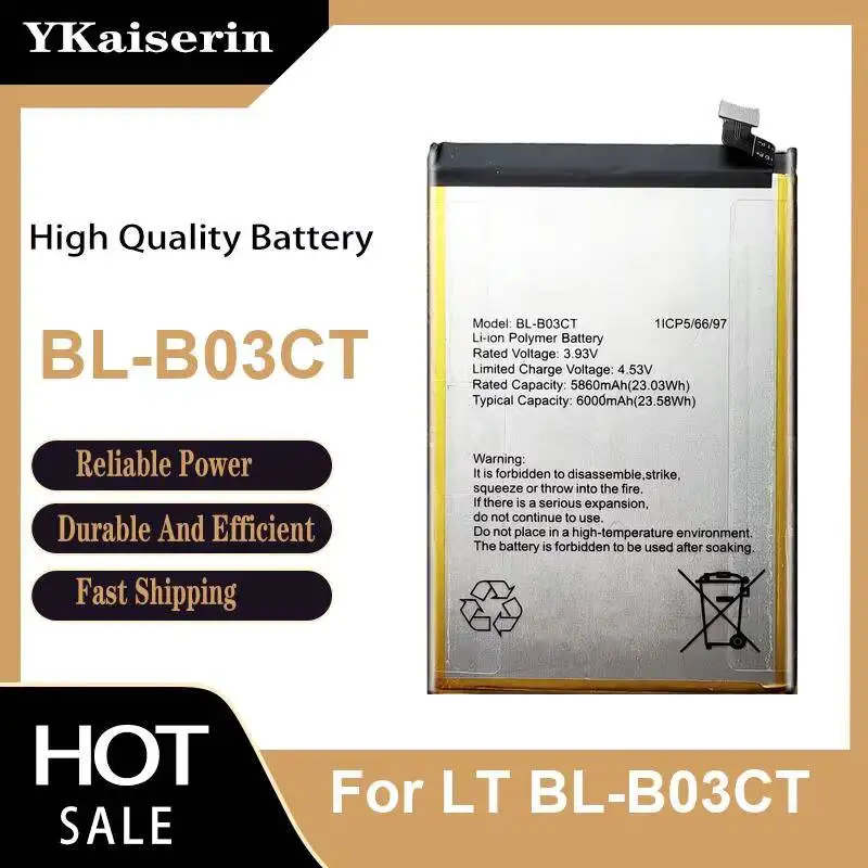 For LT BL-B03CT Premium Replacement Mobile Phone Battery 6000mAh High-Capacity