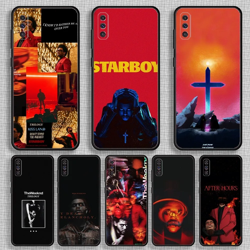 Singer The W-Weeknd Phone Case For Samsung S23,23,22,30,21,10,9,Note20 Ultra,Lite,Ultra,5G,Plus,FE,Black Soft Case