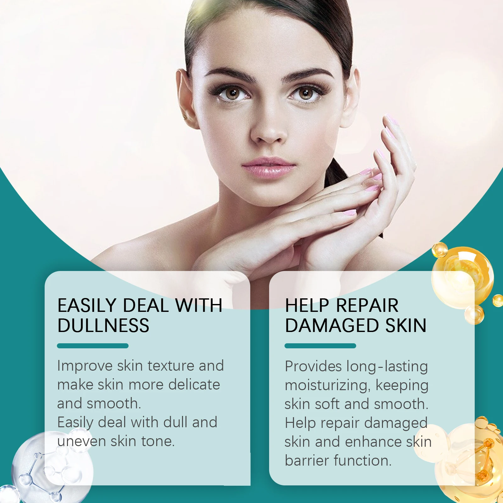 لوشن ترطيب الشتاء للوجه للبشرة الجافة مصل ترطيب مهدئ مع النياسيناميد للبشرة الحساسة غير دهني 30 مل