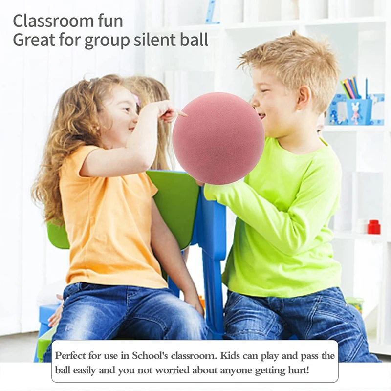 Promotion! 3Pcs 7-Inch Uncoated High Density Foam Ball -Foam Sports Balls For Kids Lightweight And Easy To Grasp Foam Silent Bal