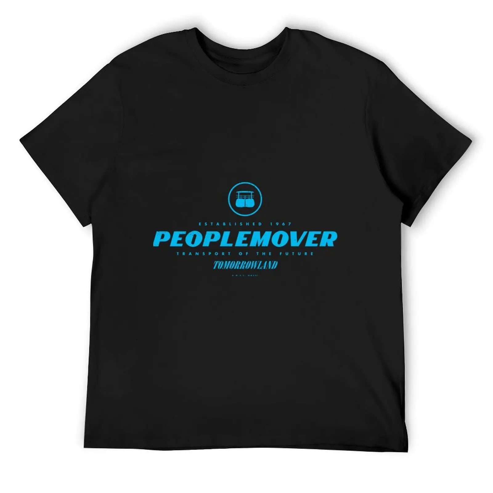 West Coast People-Mover (Blue Alternate) - Theme Park Series T-Shirt custom t shirt Funny t-shirt blue archive mens clothes