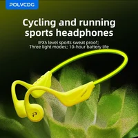 POLVCDG X1pro auriculares de conducción ósea con iluminación IPX5 luz nocturna para correr auriculares Bluetooth auriculares para ciclismo