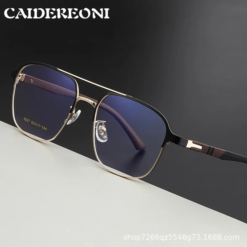 

CAIDERONI Unisex Fashionable Retro Glasses Customized Reading Anti-blue Light Glasses Progressive Prescription Photochromic 3327