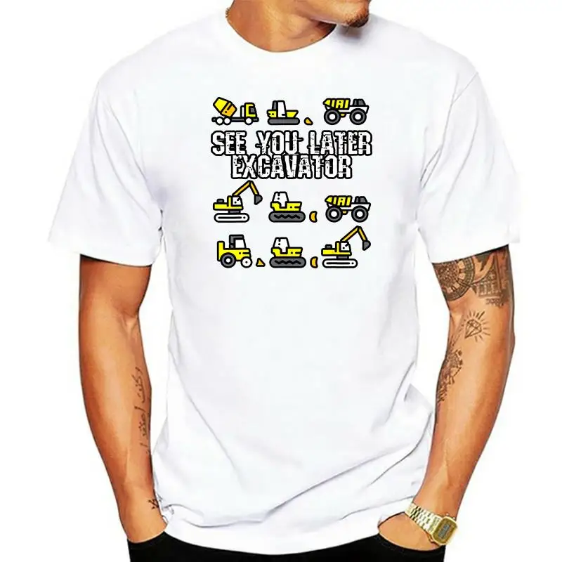 Men'S Excavator Toddler T-Shirt Size M-3Xl Custom Special Print Tee Shirt