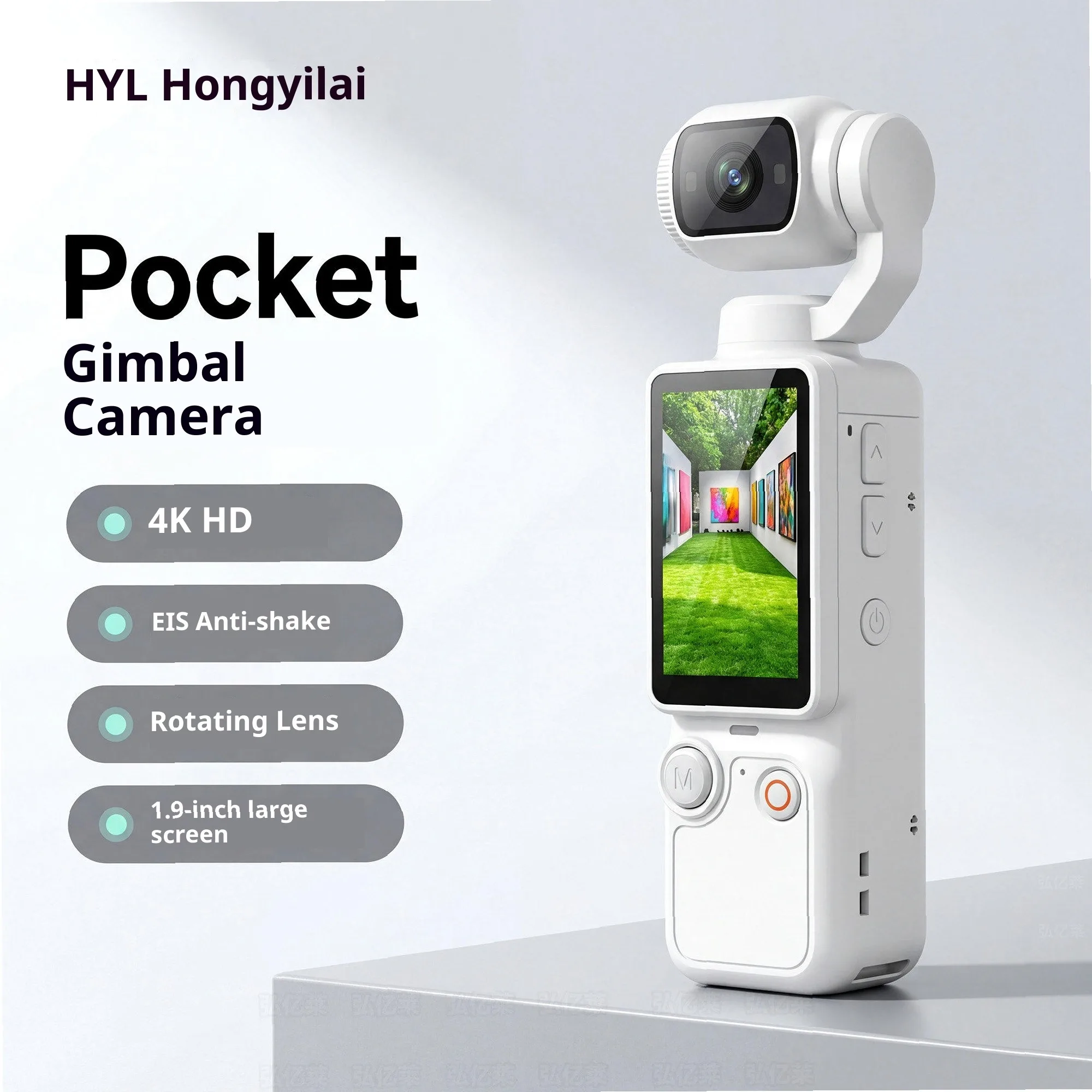 

Portable Handheld PTZ Action Camera with Anti-Shake for Outdoor Riding Mountaineering HD Recording 4k camera