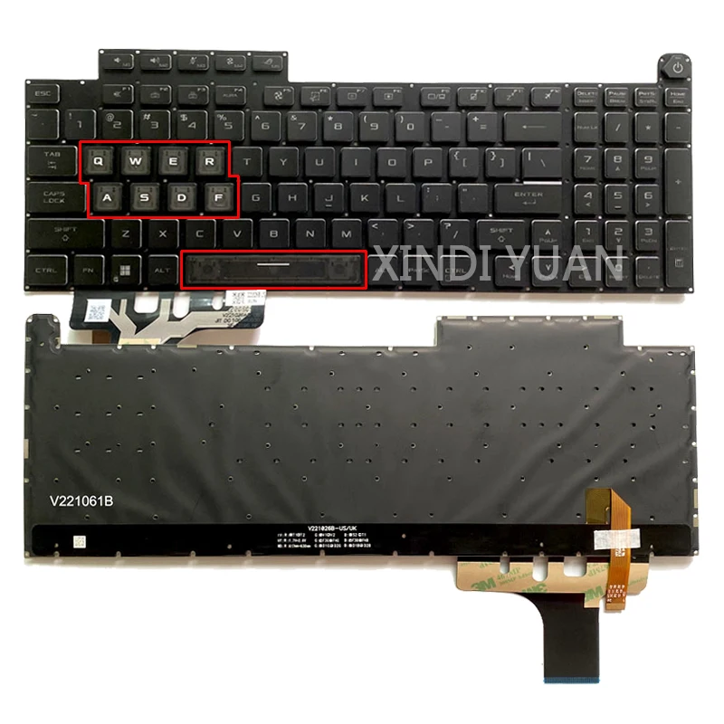 

G814 US RGB Backlit Keyboard For ASUS ROG Stirx G814 G814J G814JV G814JI G834 G834JY G834J G834JZ V221026AS1