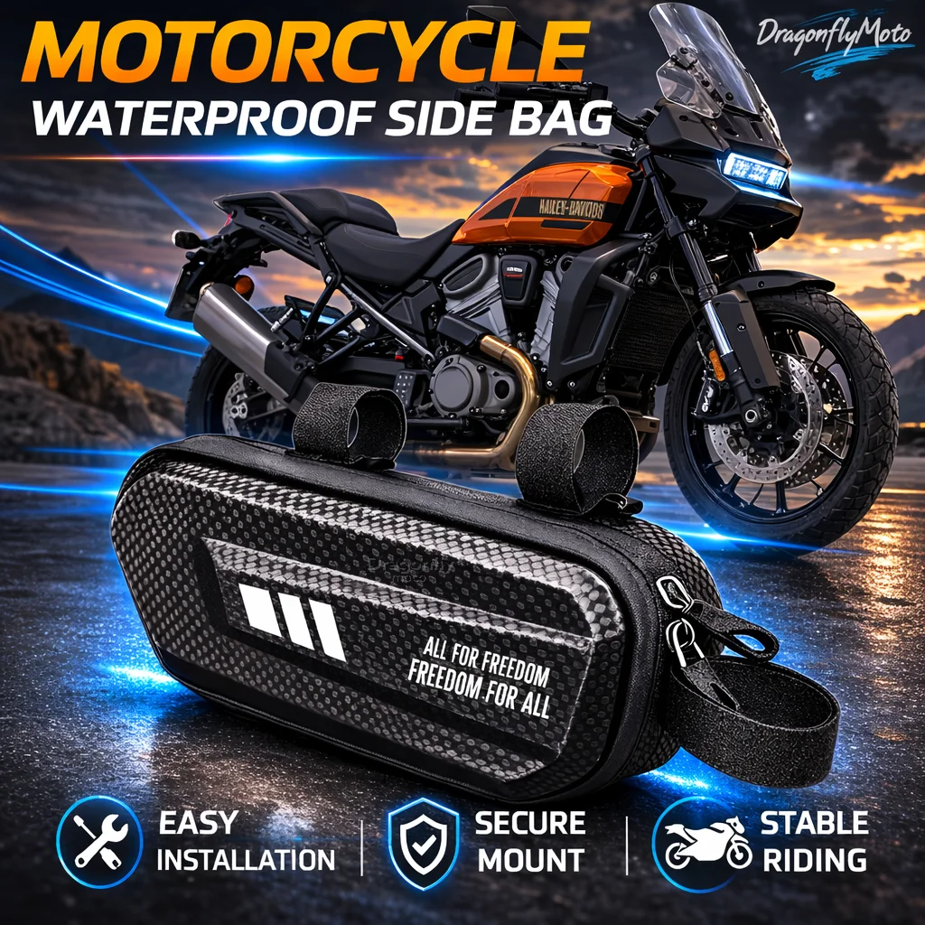 Large Capacity Motorcycle Side Bag For Harley-Davidson PAN AMERICA 1250 S PA1250 Sportster S 1250 RH1250 S 2021 2022 Waterproof