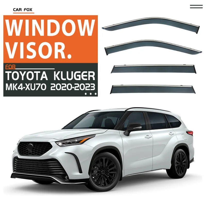 

For Toyota Kluger 2000-2020 Car Window Visor Awning Shelters Windshield Side Window Rain Sun Shade Auto Accessories