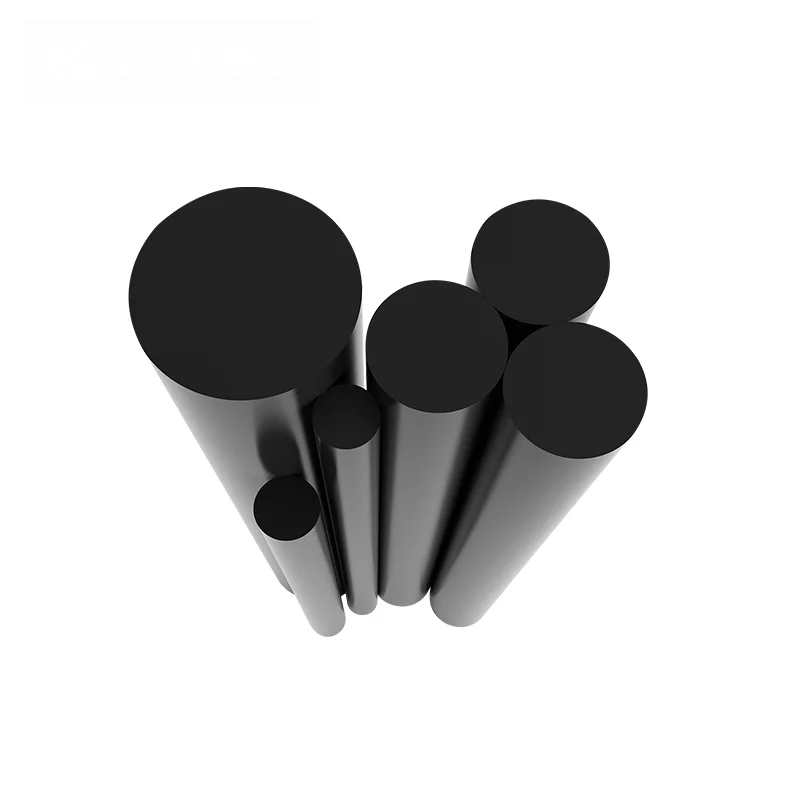 แท่งโพลียูรีเทนสีดำ 90A ขนาด 20~60*500 มม. 1 ชิ้น แท่ง PU ป้องกันแรงกระแทก สำหรับป้องกันตัว/ตัดปะเก็น แท่งพลาสติกยืดหยุ่นสูง