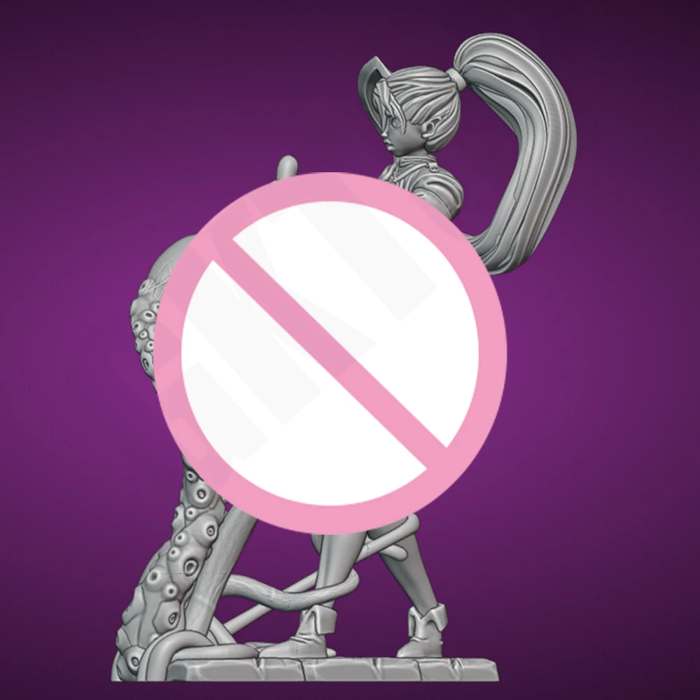 1/24 Orc وفتاة مثيرة NSFW الراتنج نموذج الشكل لعبة الحرفية المفككة مصغرة تخفيض تمثال مجموعات غير مصبوغة