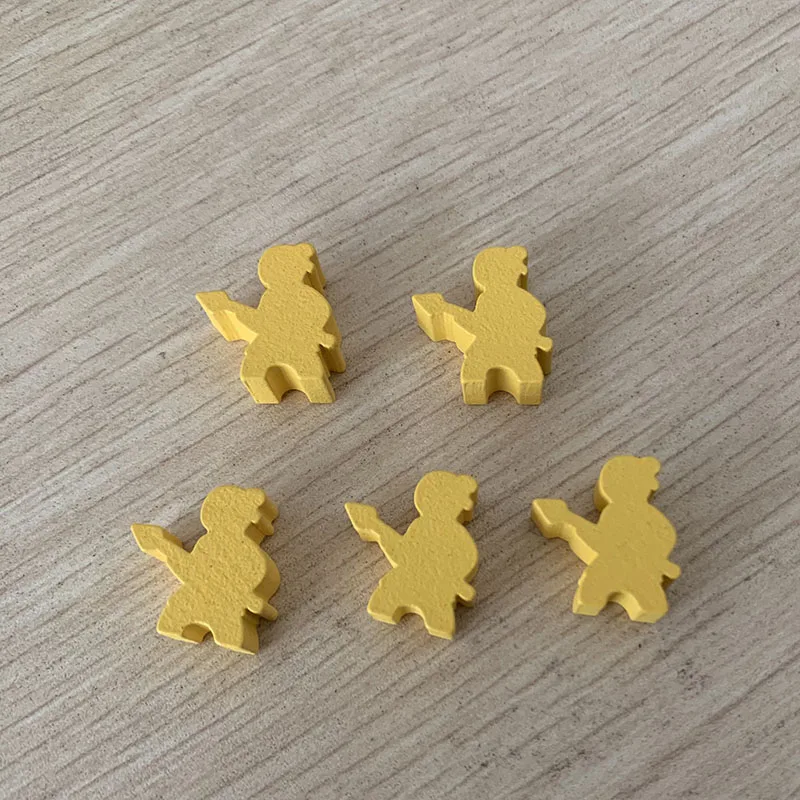 5 pcs/set Humanoid Wooden Chess King/Master/Swordsman Board Game Accessories