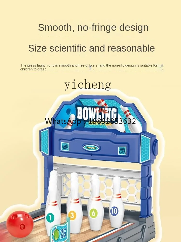 Table de Bowling pour enfants, grande balle d'intérieur, jouets catapulte pour garçon, Double combat, jeu de société interactif Parent-enfant