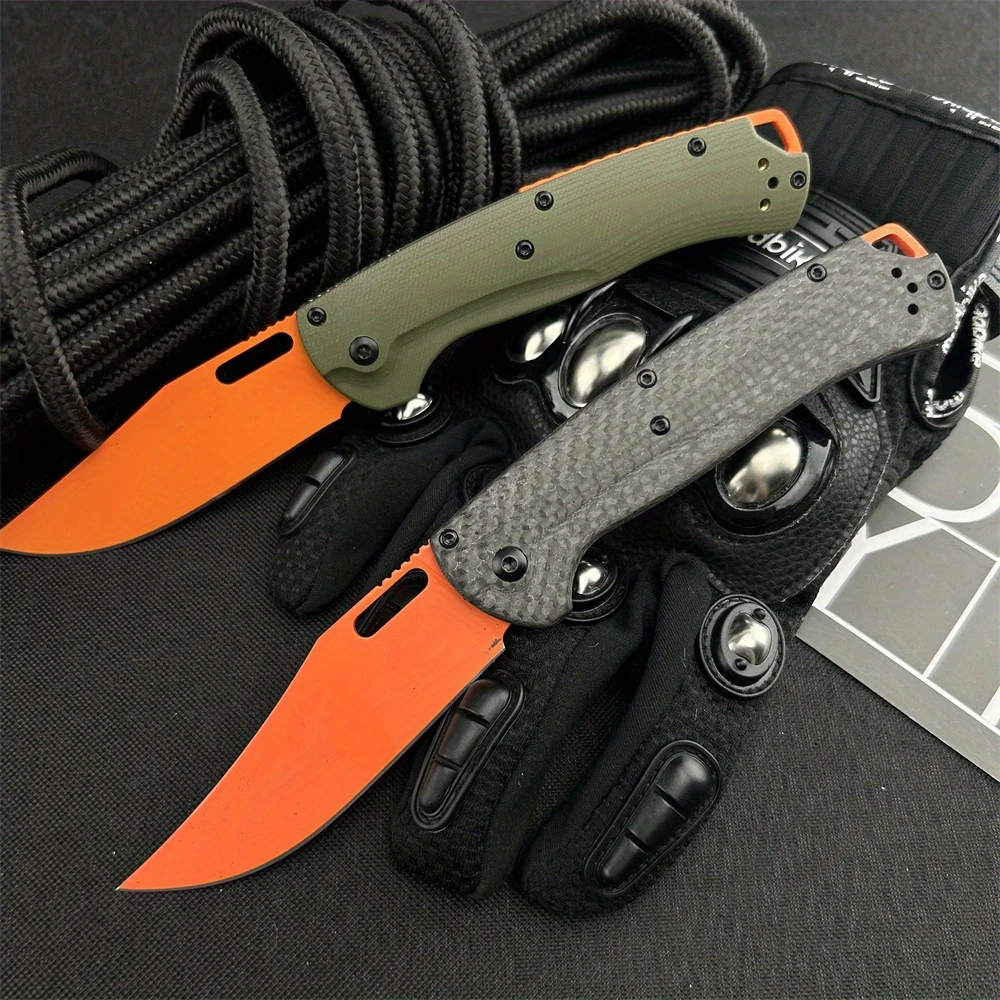 Multi-fuctional Portable High Quality 15535 Folding Pocket Knife Carbon Fiber Handle High Quality Utility Multi-purpose Knives