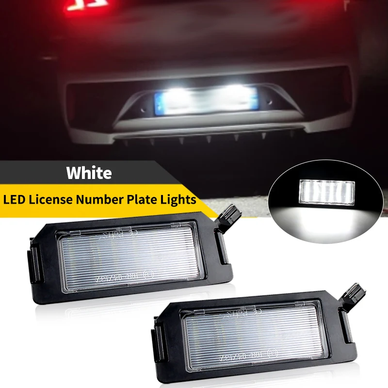 

2PCS 12V LED License Plate Light for Cars For Kia Soul II PS Soul AM Hyundai tiburon coupes III F/L2 Coupe GK XG30 White Lamp