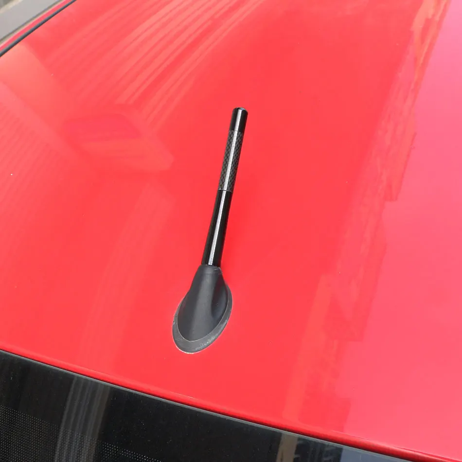 Carbon Fiber Radio Car Antenna Auto Accessories for Ford Fiesta Ford Focus 2 3 Peugeot Citroen Opel Skoda Toyota MAZDA 3 5 6 view 6