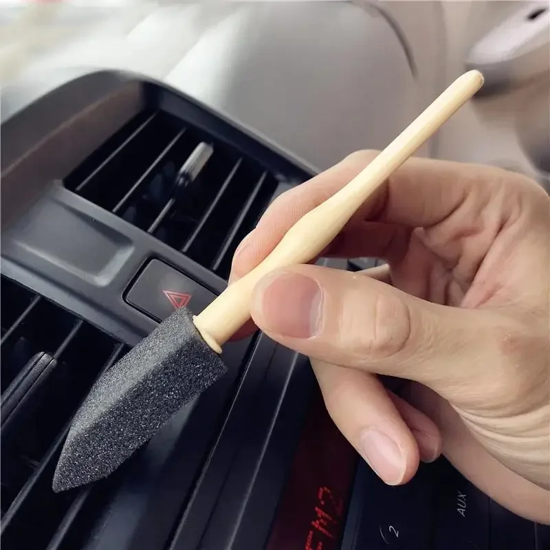 5Pcs Soft Car Detailing Brushes, Auto Air Vent Gap Dust Cleaner, Universal Small Cleaning Brush for Vehicle Interior Care