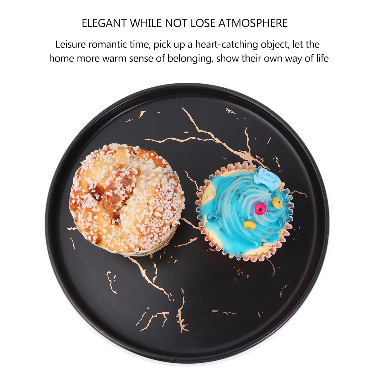 

1Pcs Marble Pattern Round Ceramic Jewelry Dish Gold Display Plate Matte Bottom Decorative Trinket Tray Ring Holder Elegant