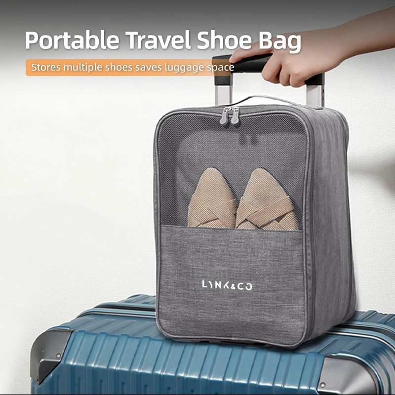 

Автомобильный органайзер для обуви с логотипом, дорожная портативная сумка для хранения обуви, автомобильные интерьеры для LYNK & CO 01 02 03+ 05 06 09 PHEV 09 MHEV