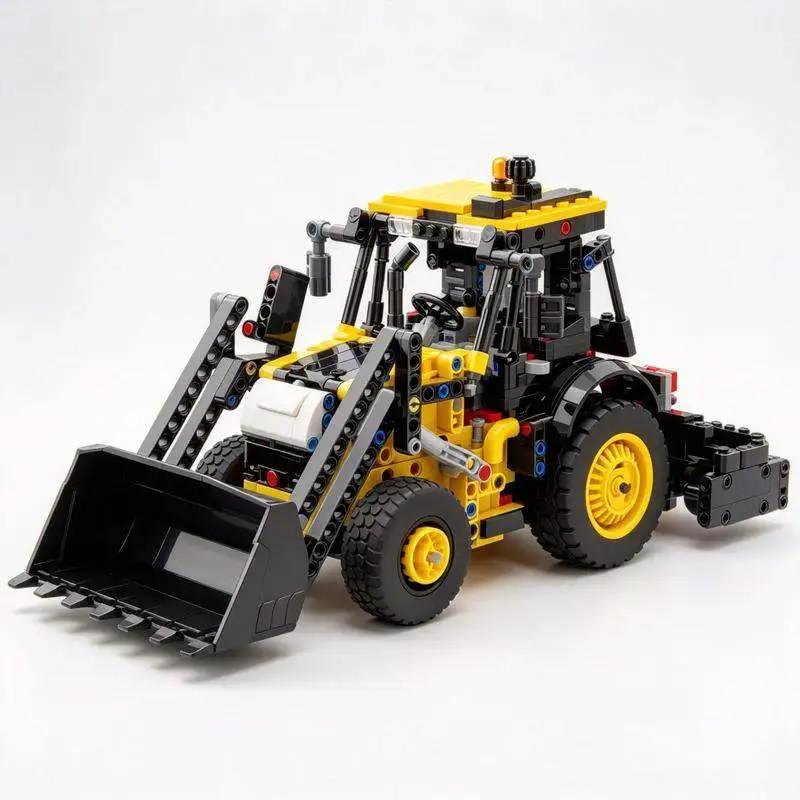 968PCS Farm Tractor Loader Model Building Blocks Engineering Vehicle City Modular Technical DIY Assembly Toy Holiday Gifts