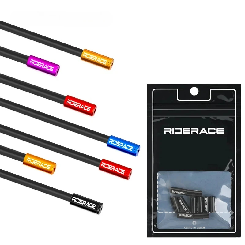 

10Pcs/Lot Bicycle Derailleur Cable Housing End Cap Aluminum Alloy 4mm 5mm Bike Shift Brake Cable Ends Line Cap Wire Tube Plugs