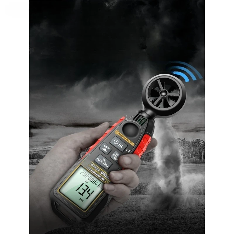 

High-precision anemometer, digital multi-function wind speed and air volume temperature detector