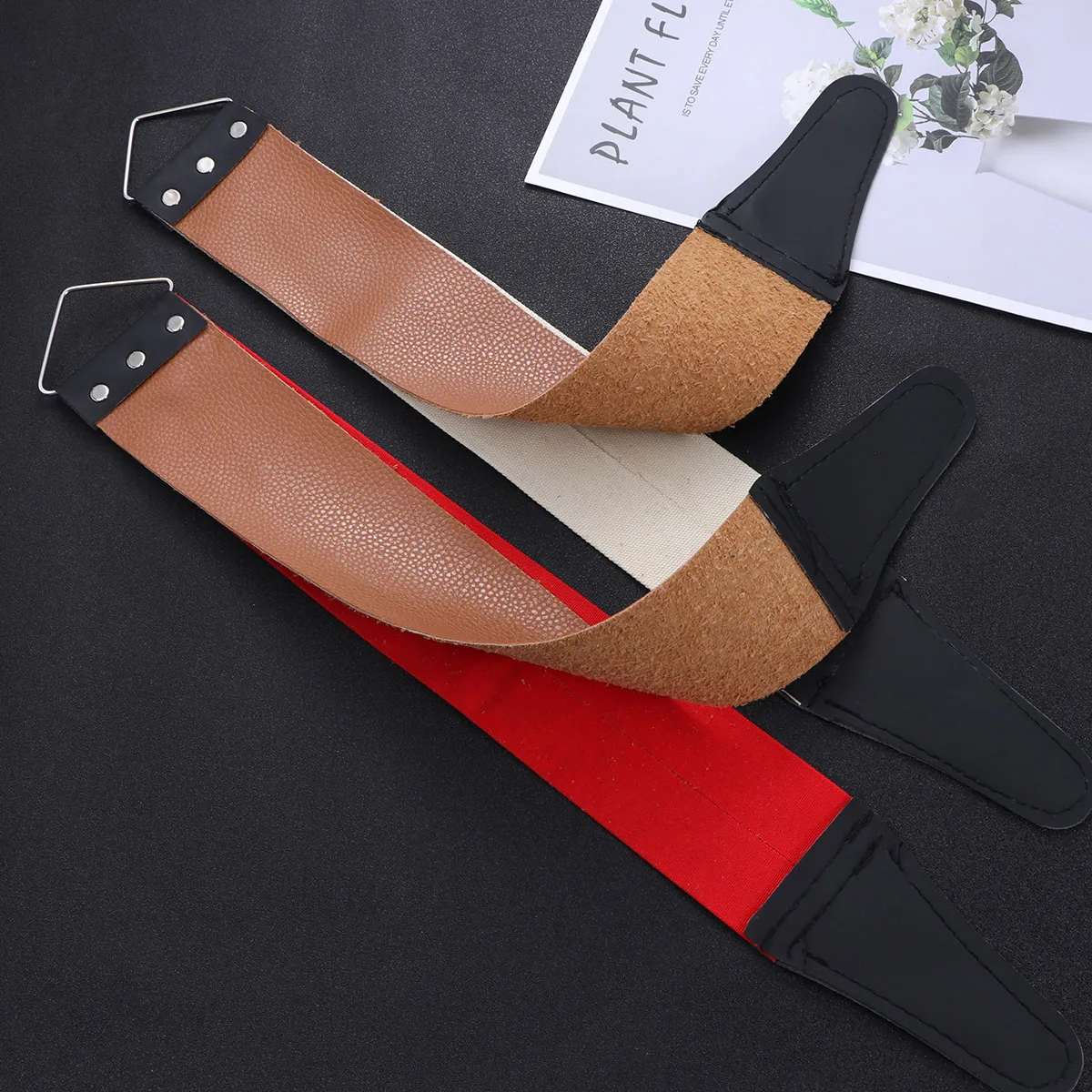 2PCS Razor Strop Strop Sharpening Cloth Practical Long Lasting Durable Barber Shop Home Use