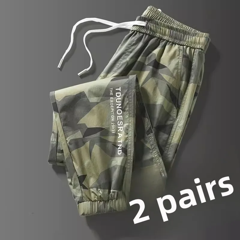 

2026 New Ice Silk Ultra-Thin Breathable Camouflage Long Pants Men's Summer Work Trousers Wear-Resistant Dirt-Resistant Casual...