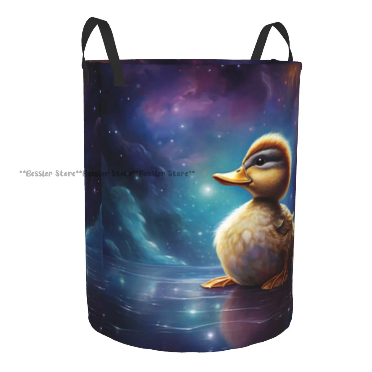 Duck Cosmic Poet Crafting Verses Universe Laundry Basket Folding Dirty Clothes Toys Storage Bucket Household