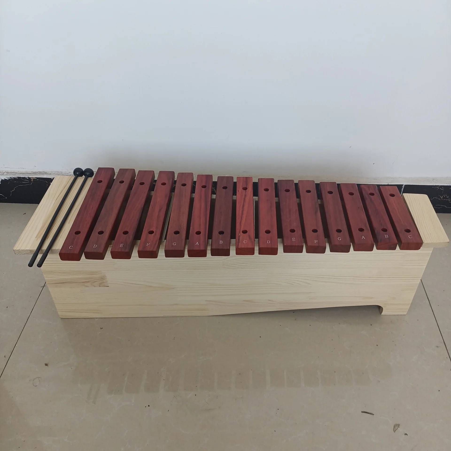 Orff Instruments, 12 13 15 Note Tunable Xylophone, High Mid Low Tone Wooden Xylophone, Educational Music Equipment