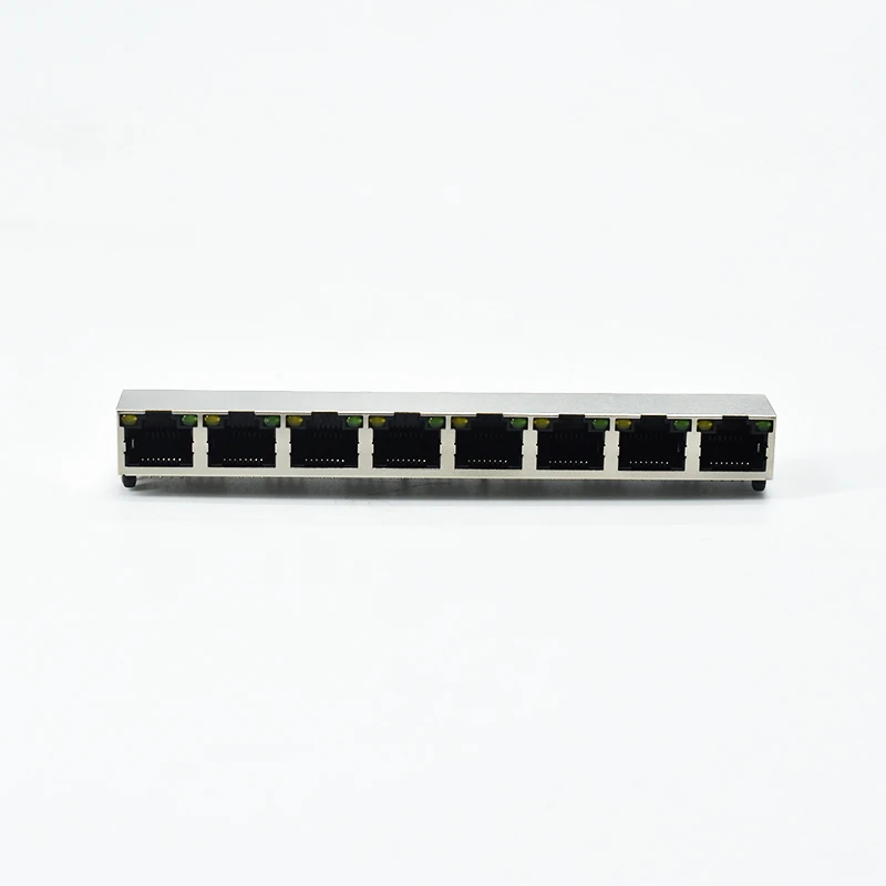 

1X 8-контактный разъем RJ45, встроенный разъем RJ45, металлический порт Ethernet со светильник кой