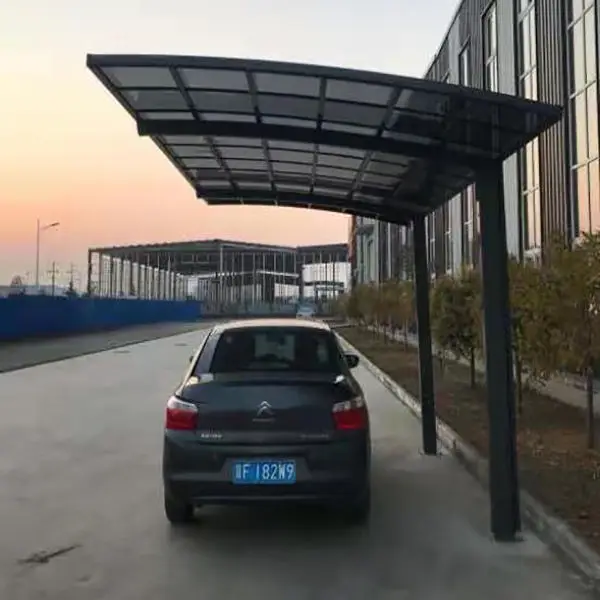 Sistema de techo Solar de aluminio 2025, pérgola de transporte de policarbonato, estructura de estantería de estacionamiento paralela para parasol de refugio de coche de garaje