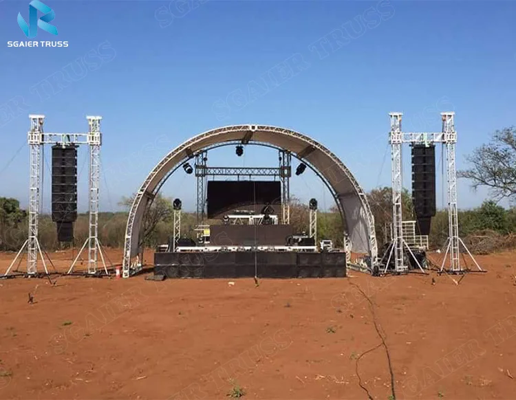 High Aluminum Heavy Load Truss Arch LED/sound System Truss For Event