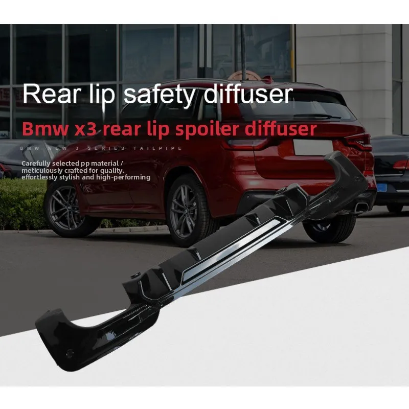 Rear Bumper Diffuser Fit for X3 G01 Sport Version Car Modification FD Style Spoiler Lip Body Kit