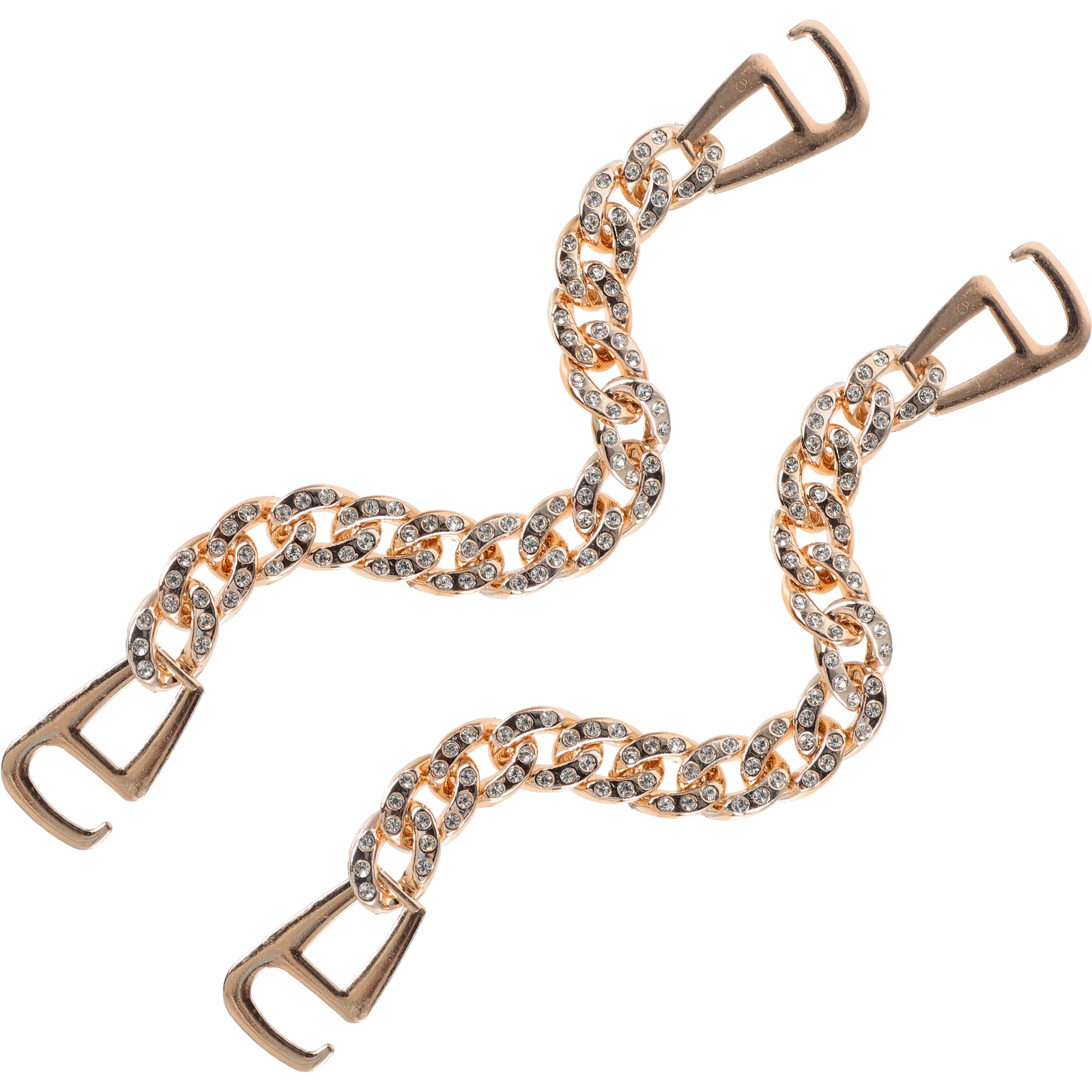 

Chain Decoration Aluminum Alloy Clog Chains Sneaker Rhinestone Charm Jewelry Shoe Lace Boot Accessories Stylish Unique Cool