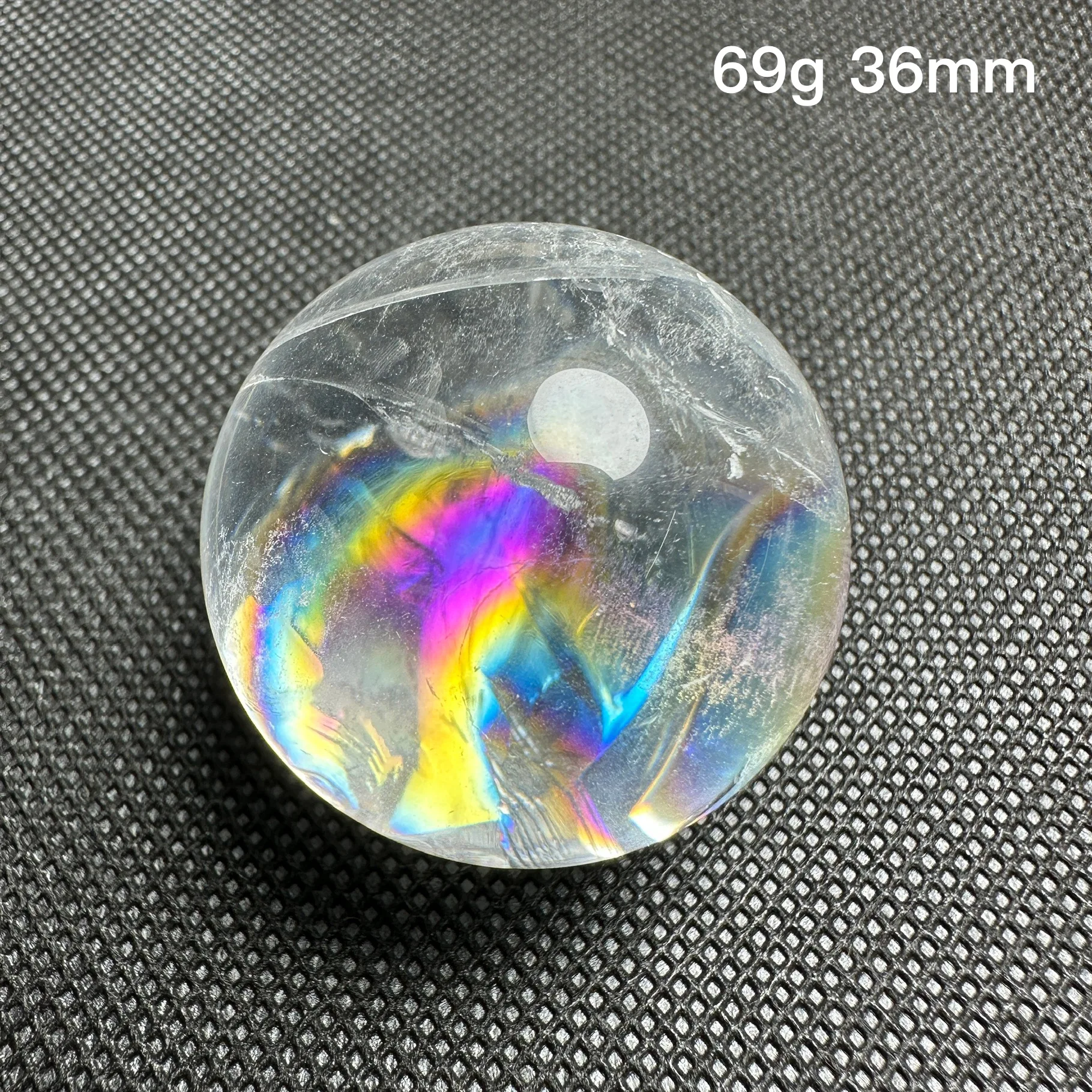 Natural Stone Clear Quartz Rock Crystal Ball Rainbow Quartz Sphere Polished Rock Feng Shui Decoration Gift Reiki Healing