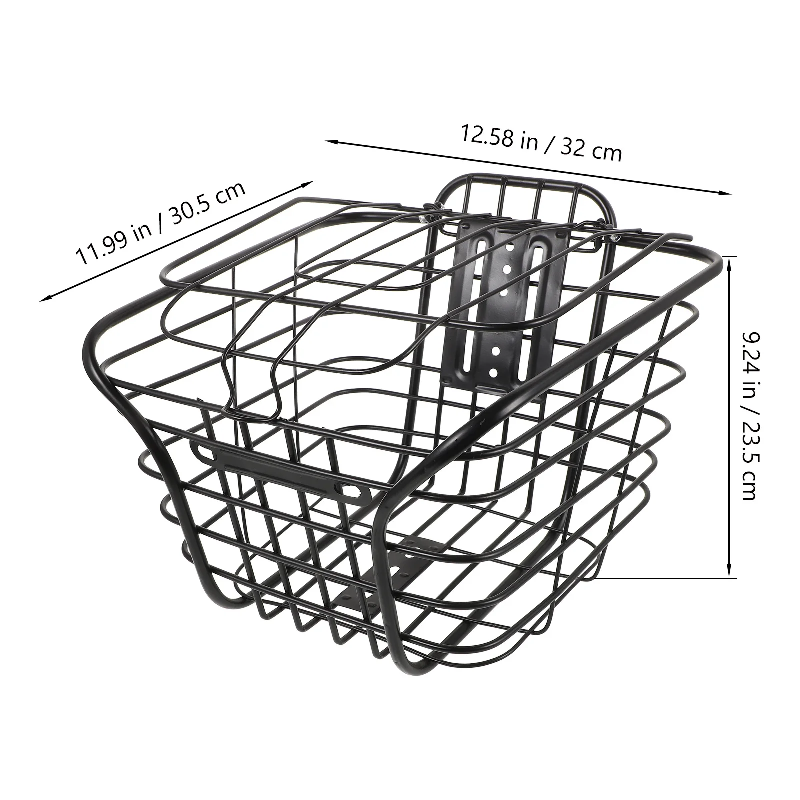 

Передняя железная велосипедная корзина, усиленная крышка большой емкости, безопасное хранилище для велосипедов, электрических велосипедов, передняя велосипедная корзина