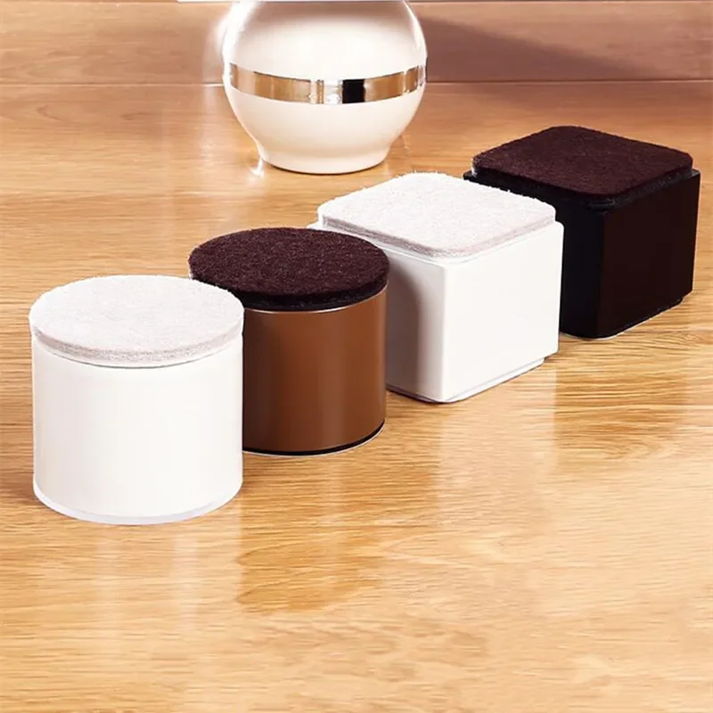 4Pcs Schwere Möbel Erhöhung Fuß Pad Sofa Bett Tisch Stuhl Tragen Beständig Anti Slip Carbon Stahl Riser Boden Schutz