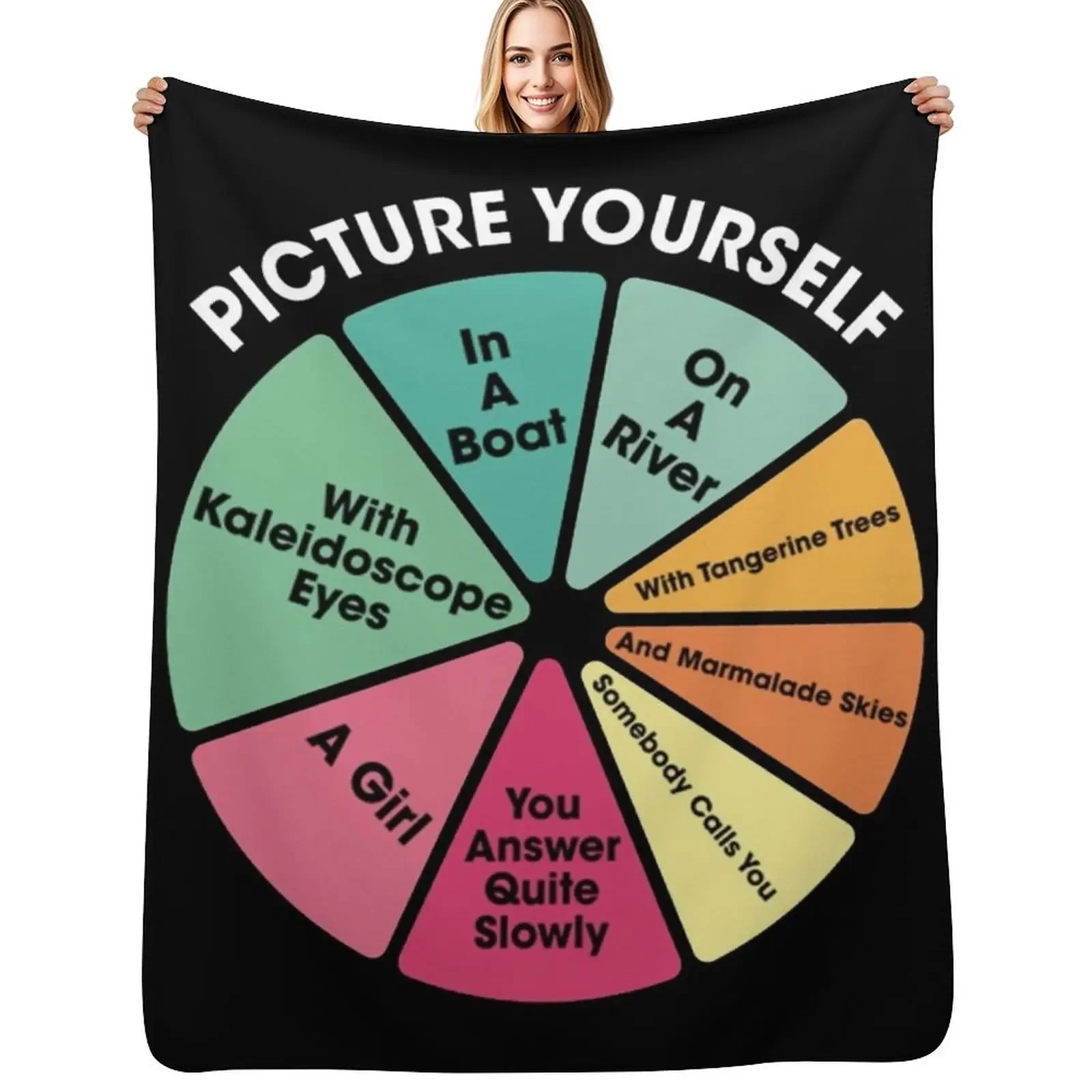 

Lucy In The Sky With Diamonds Throw Blanket Furrys for babies Luxury Blanket