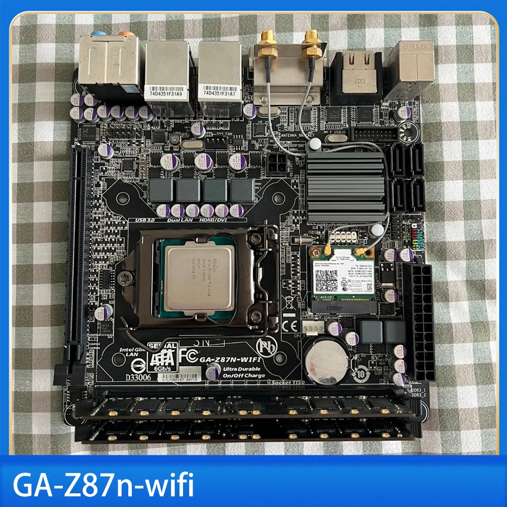 

For Gig-abyte Mini motherboard ITX LGA1150 supports 4th generation CPU GA-Z87n-wifi