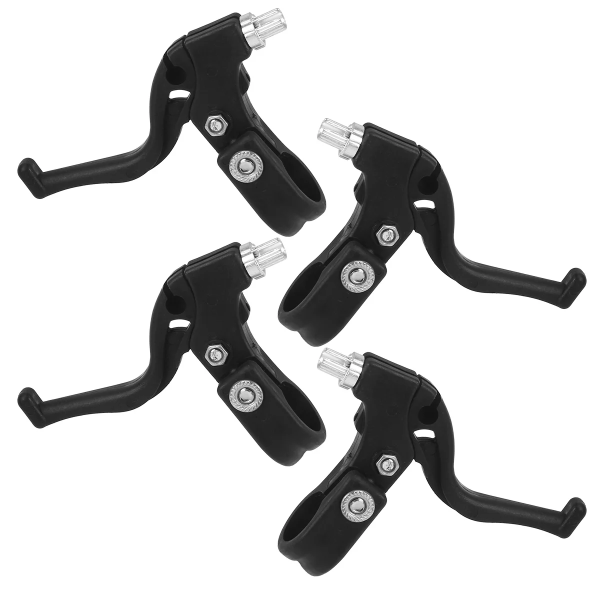 2Pairs Bicycle Brake Handle Lightweight Bike Brakes Easy Install Operate Safety Accessory Black