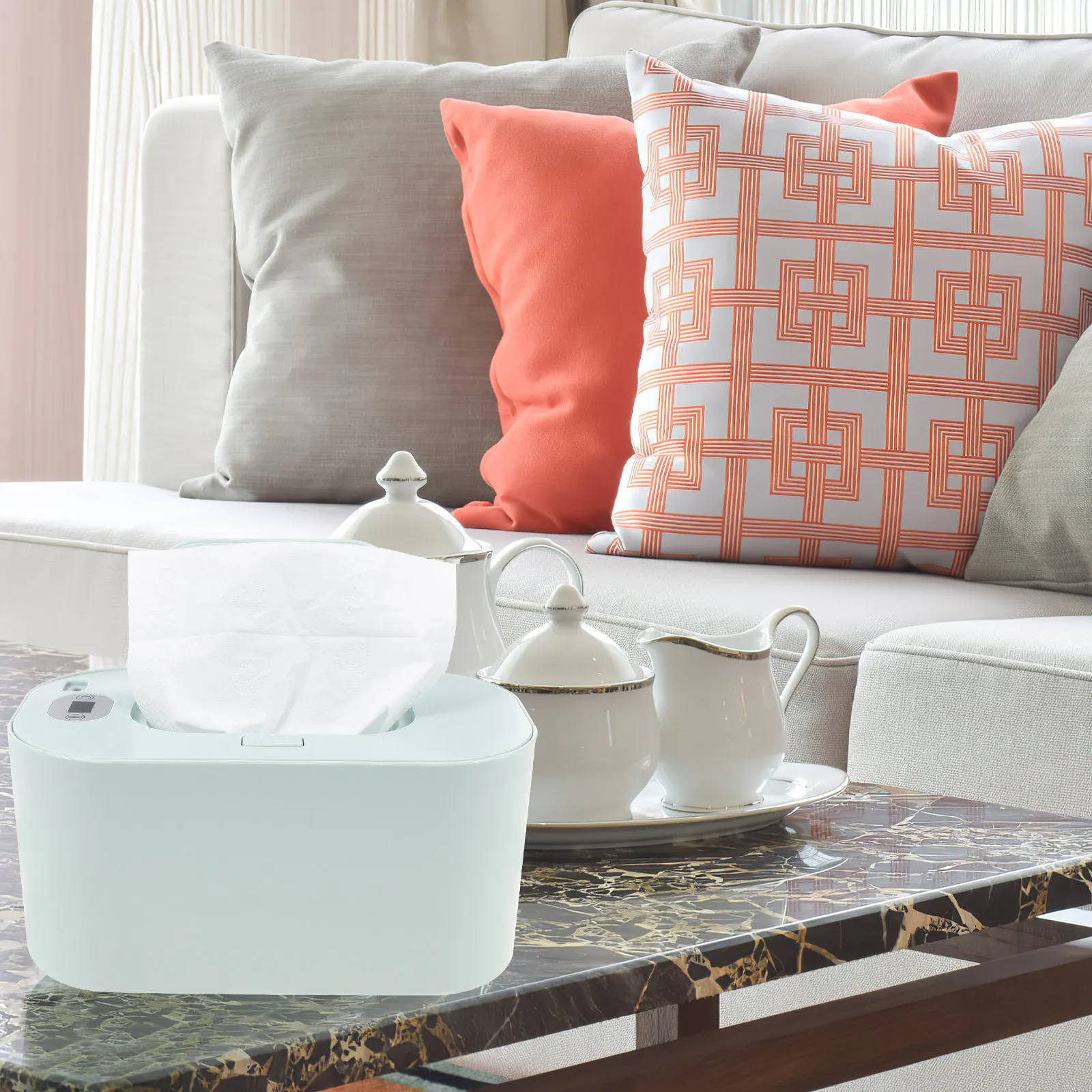 

USB Baby Wipe Warmer Portable Wet Tissue Heater Fast Heating for Indoor Outdoor Comfortable Temperature Adjustable for All